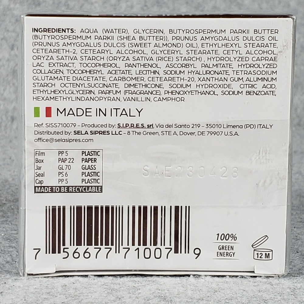 Delfanti Milano Night Cream Goat Milk Collagen Regenerating 1.7oz Made in Italy - Picture 6 of 6
